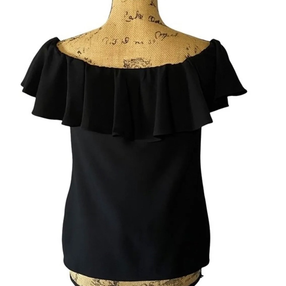Ralph Lauren Ruffled Shoulder Top - Picture 5 of 8